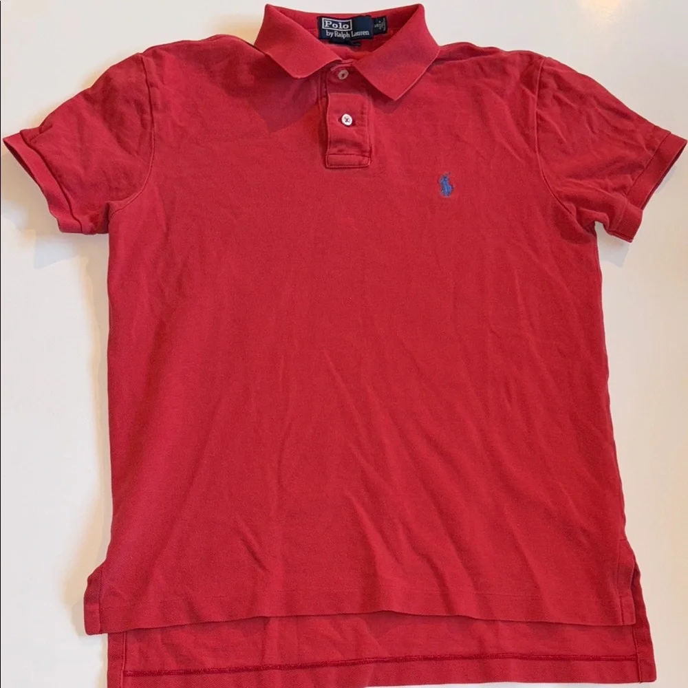 Ralph Lauren Red Polo Shirt Size Small